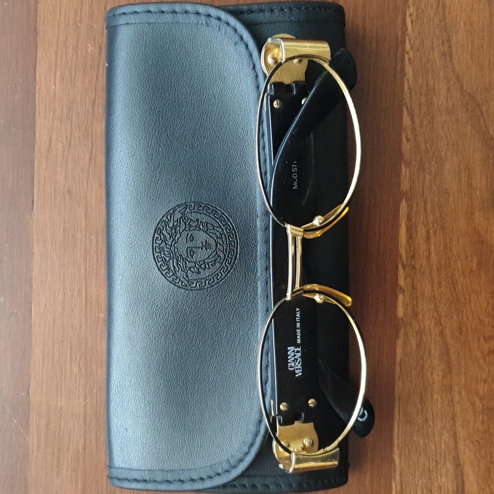 Vintage Gianni Versace Gold Glass Frames